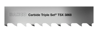 Pílové pásy so zubami s karbidovými doštičkami 3868 Carbide Triple Set® TSX