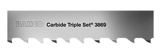 Pílové pásy so špičkami zubov z tvrdého kovu 3869 Carbide Triple Set®