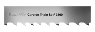 Pílové pásy so špičkami zubov z tvrdého kovu 3869 Carbide Triple Set®