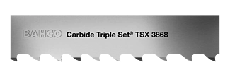 Pílové pásy so zubami s karbidovými doštičkami 3868 Carbide Triple Set® TSX